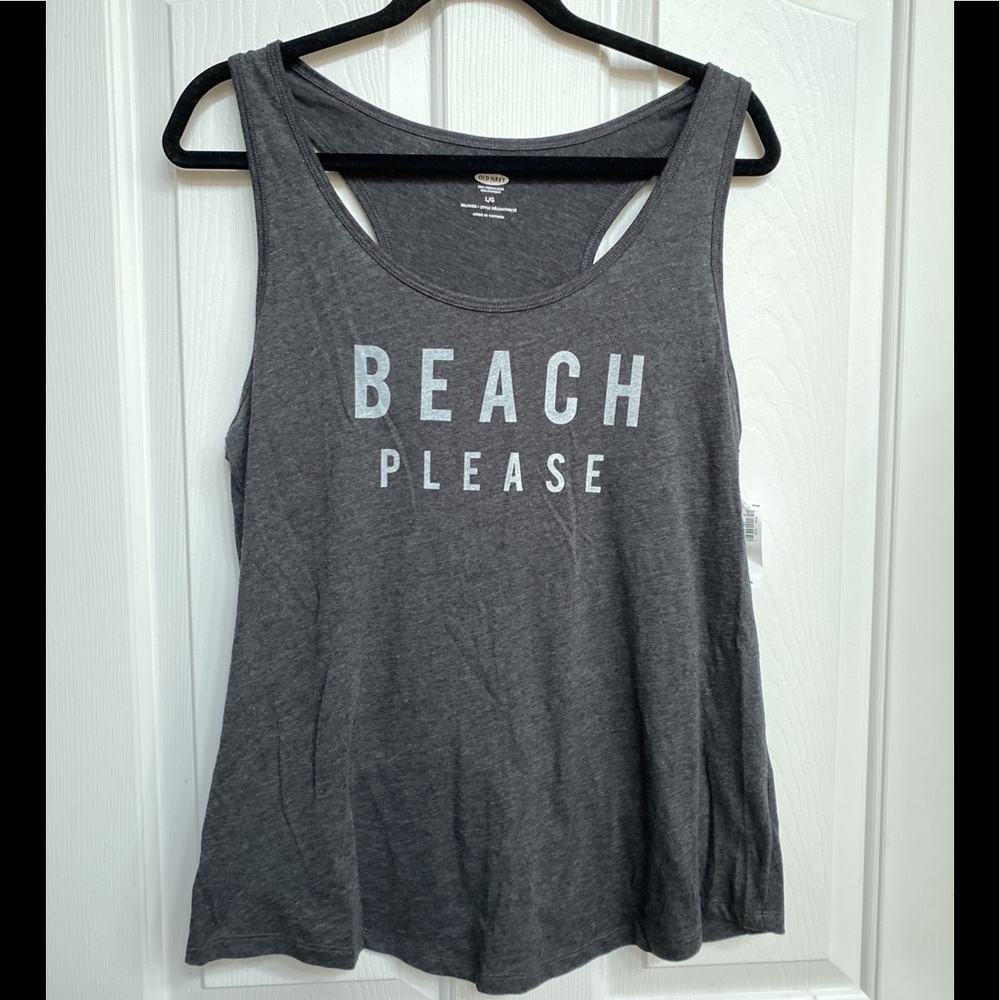 Old Navy Women’s Tank Beach Please Size L NWT